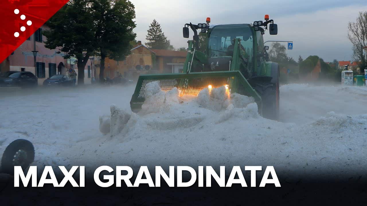 Meteo Piemonte: Alessandria grandinata record, strade imbiancate come fosse neve
