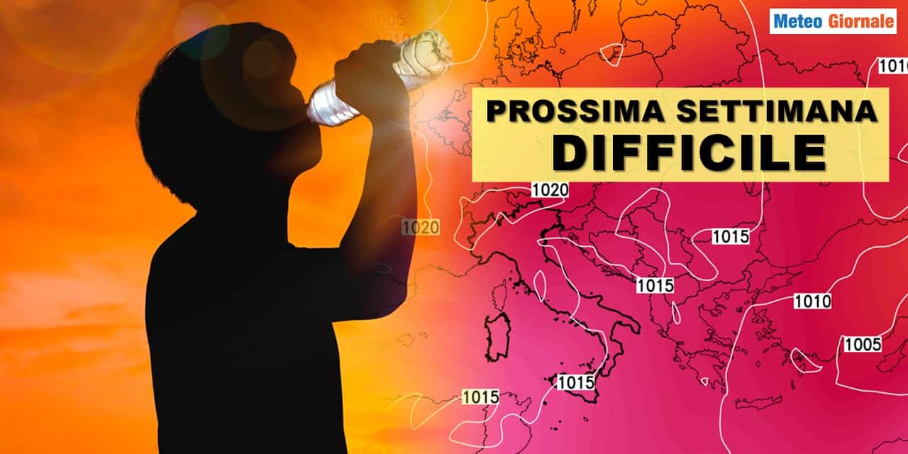 meteo prossima settimana caldo 1307