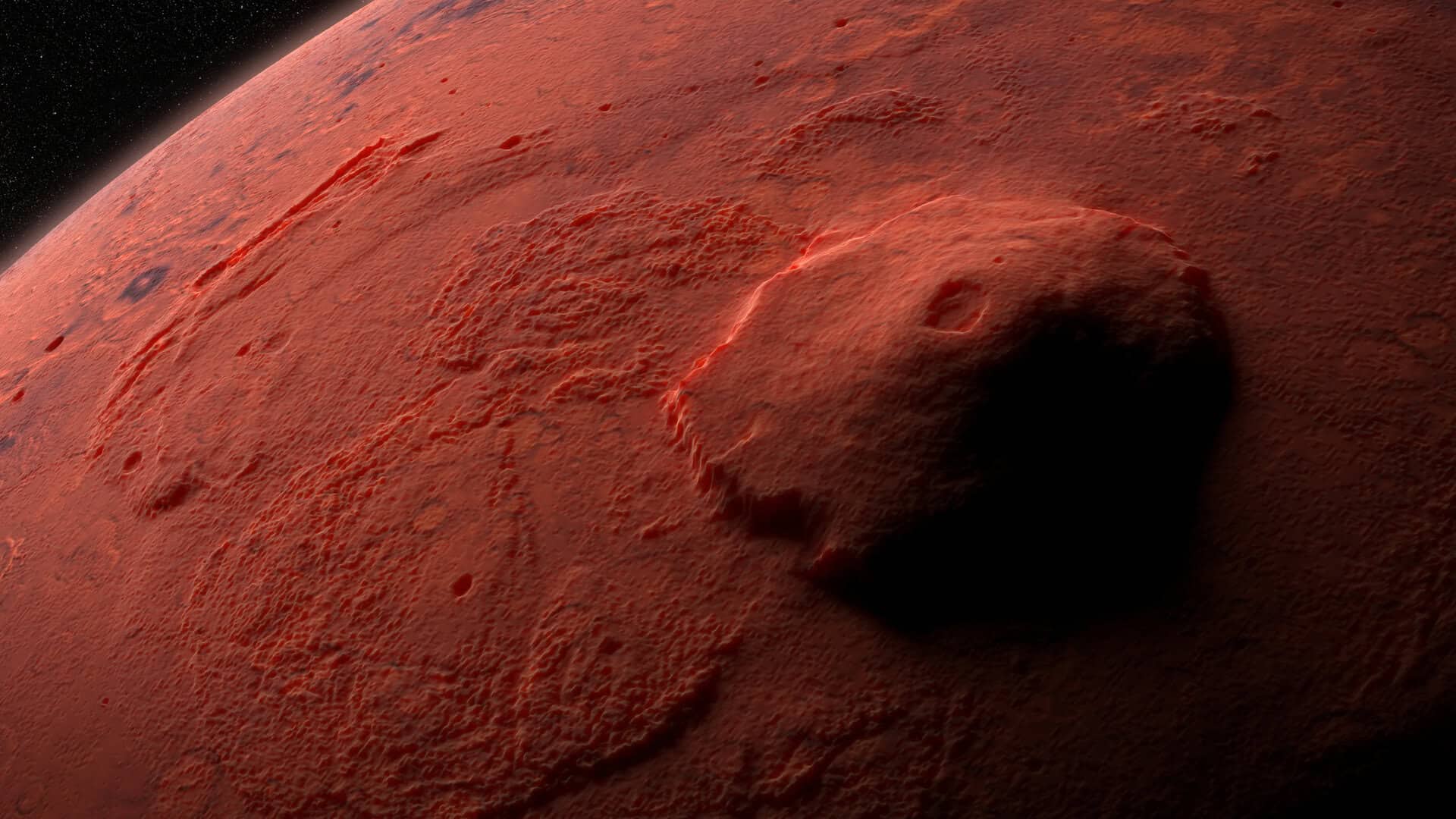 Scoperta sorprendente di brina sui vulcani marziani vicino all’equatore pensata impossibile
