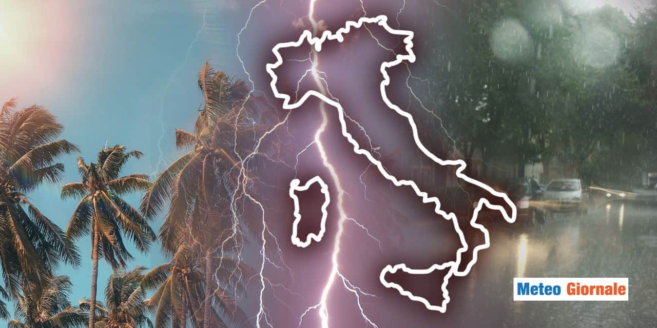 Meteo: CALDO in ritirata, è l’ora di TEMPORALI, GRANDINE e gran fresco. Ma poi….