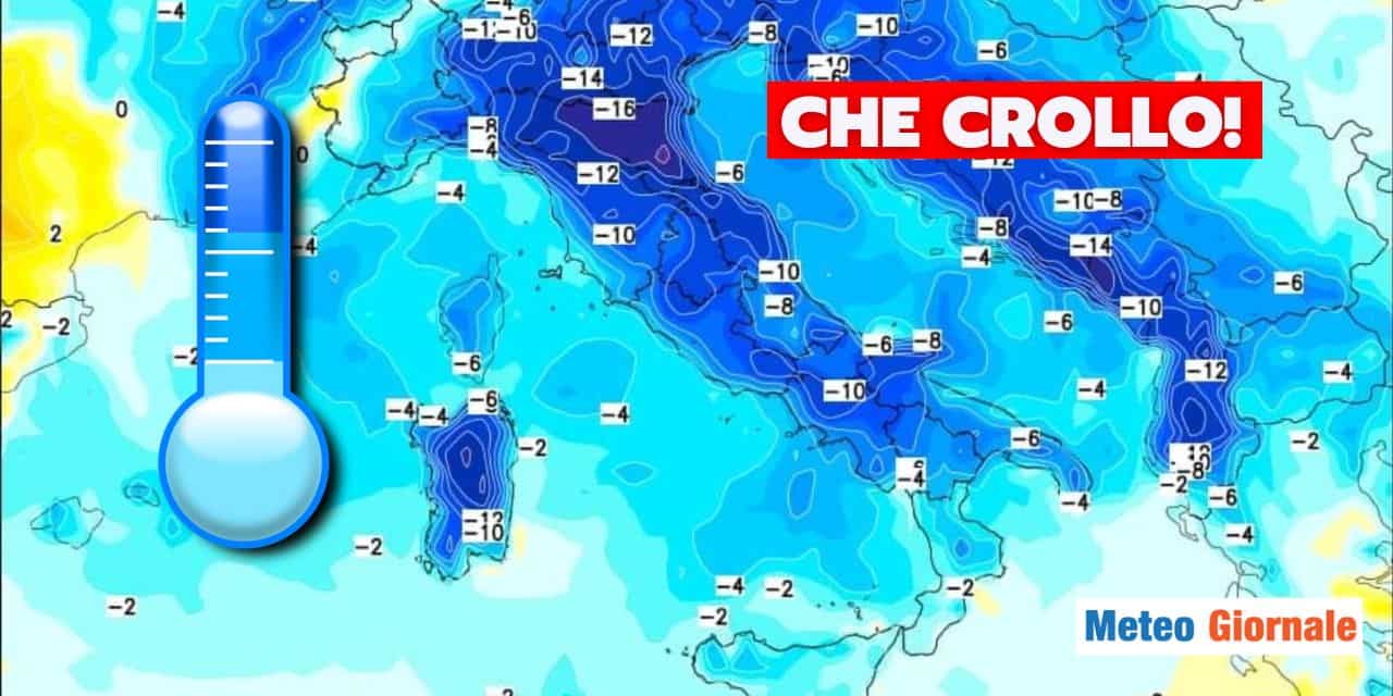 CROLLO TEMPERATURE meteo 1508