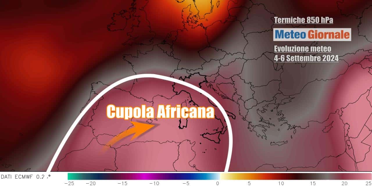 Caldo eccessivo nella prima parte di Settembre