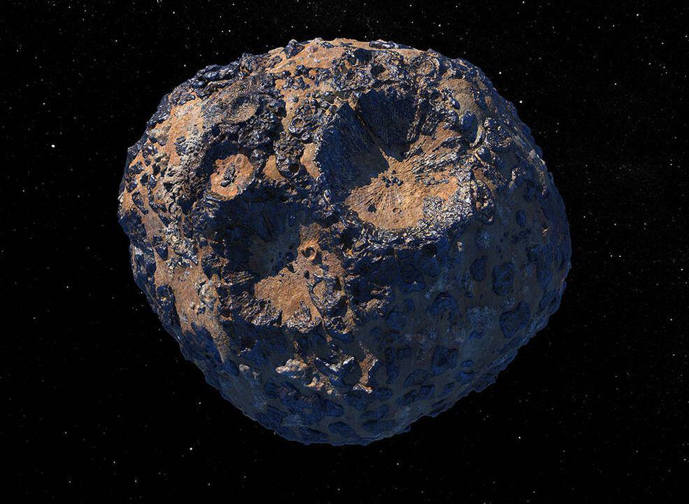 asteroide psyche illlustrazione nasa