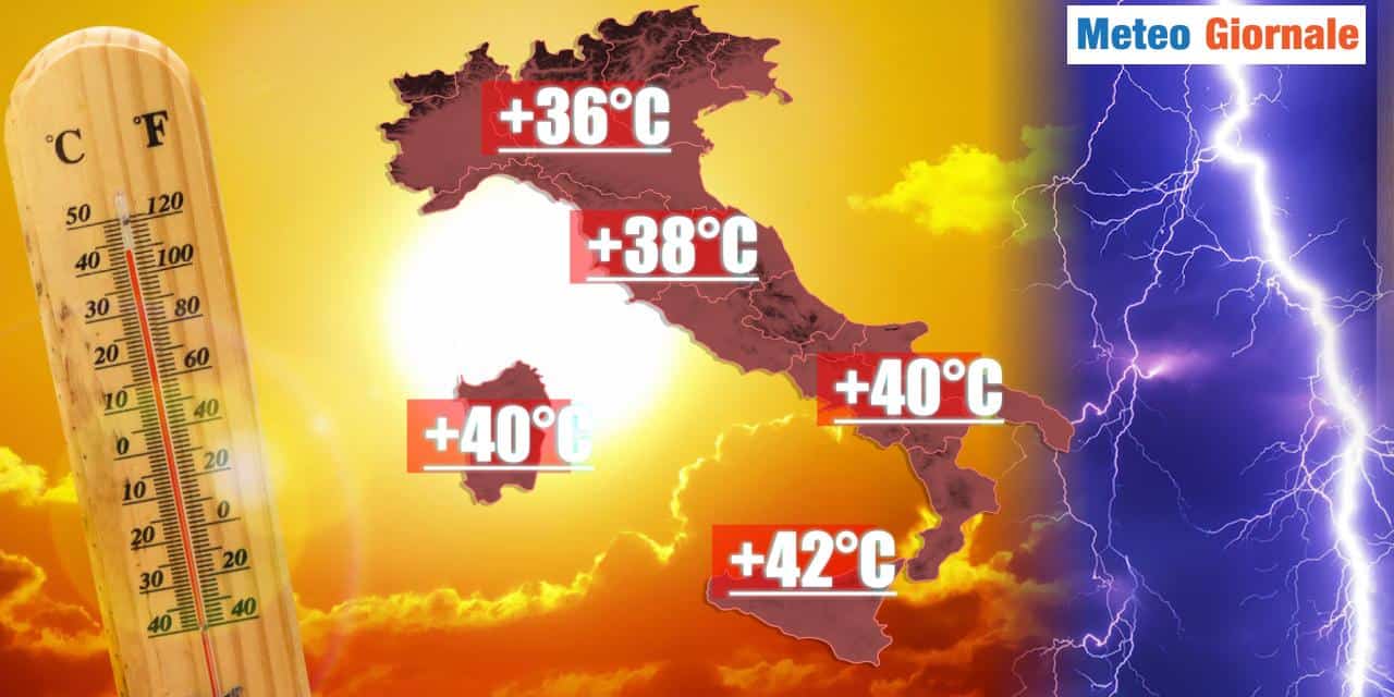 Il caldo picchierà duro in quest'Agosto