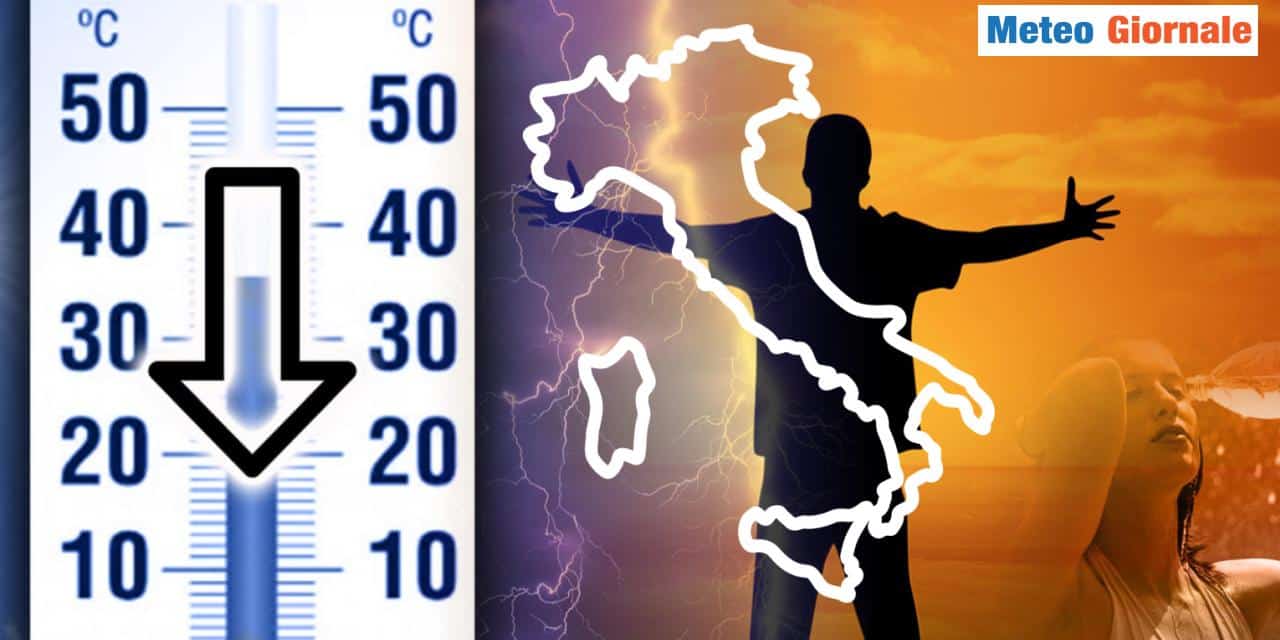 Aria fresca e temporali dal weekend