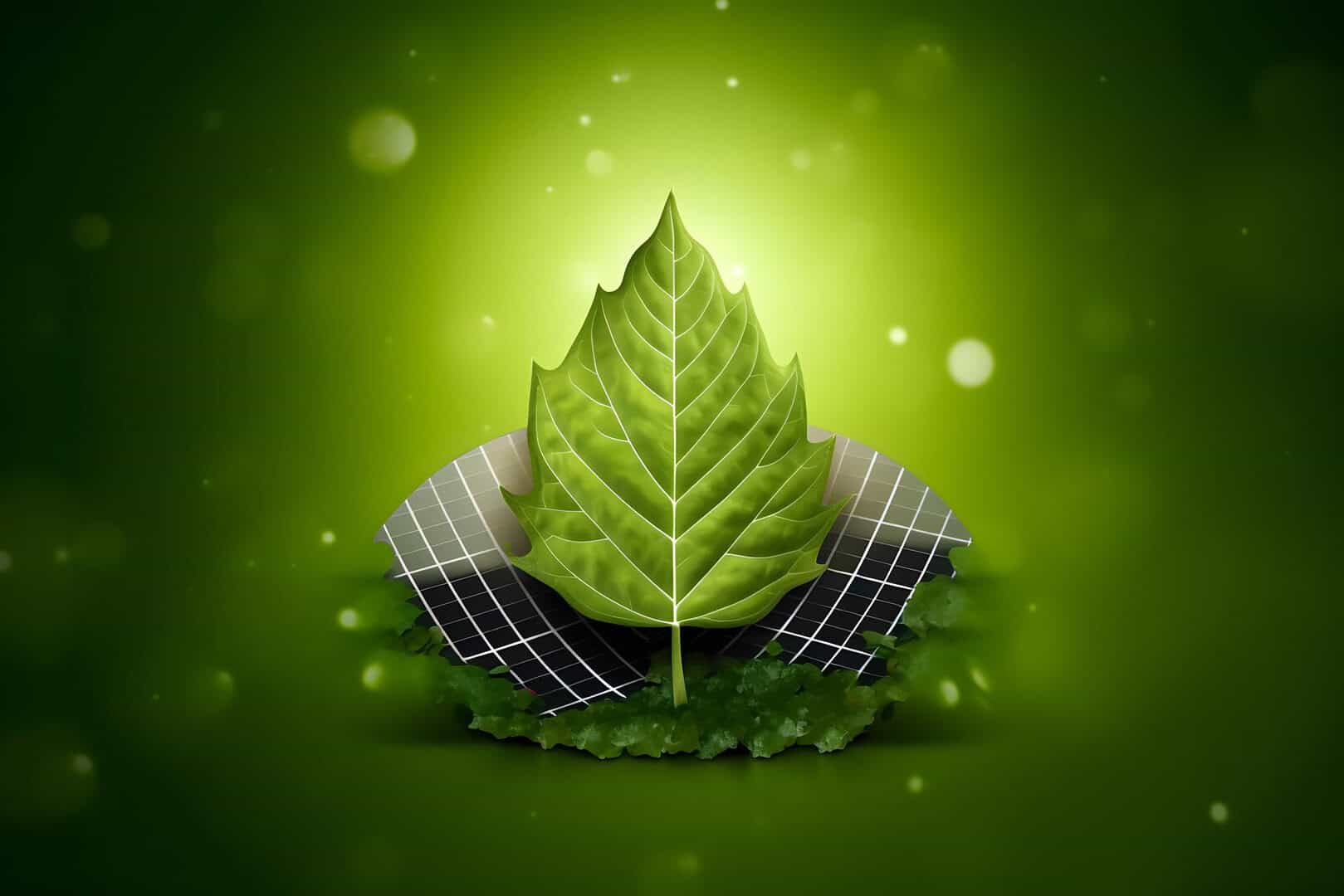 celle fotovoltaiche forma foglia