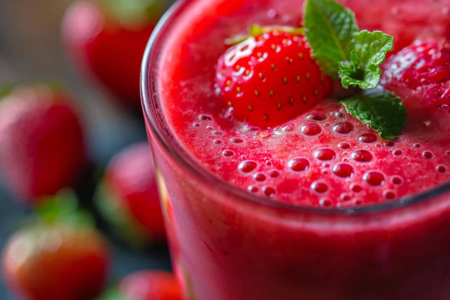 frullato di fragole meglio di esercizio fisico