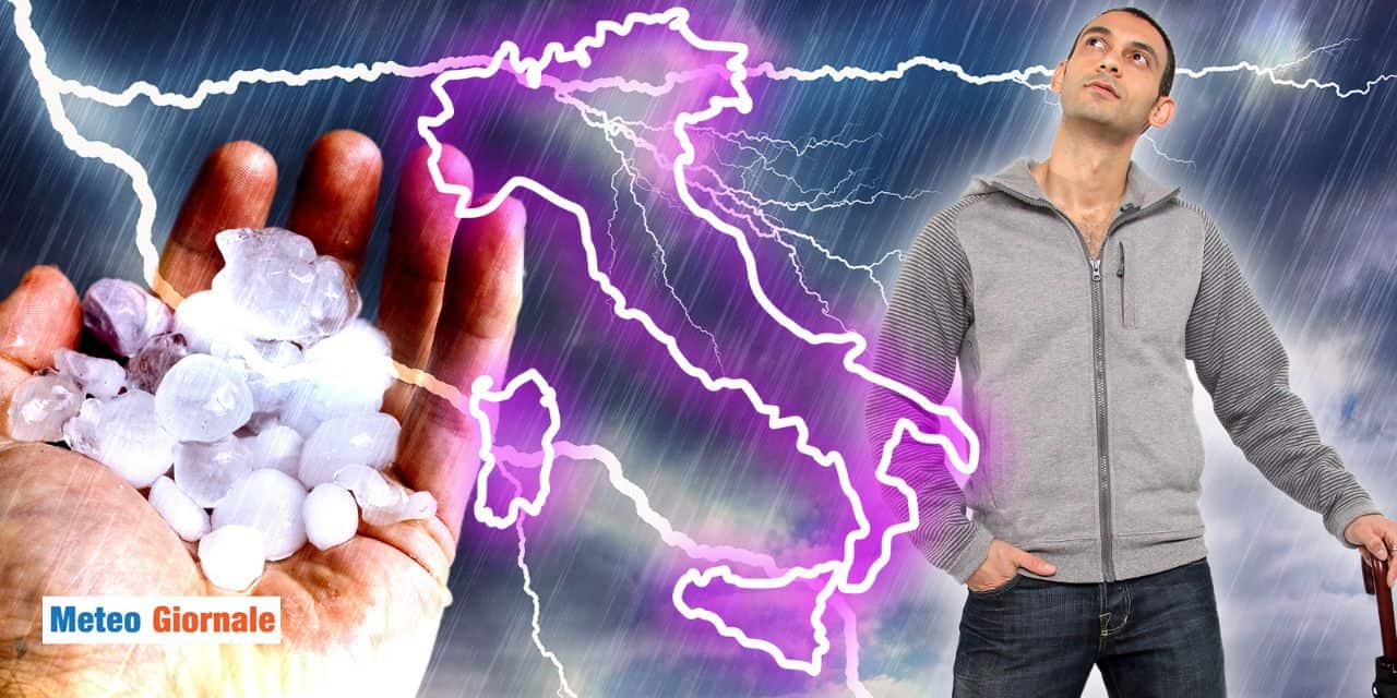 grandine caldo meteo 1408