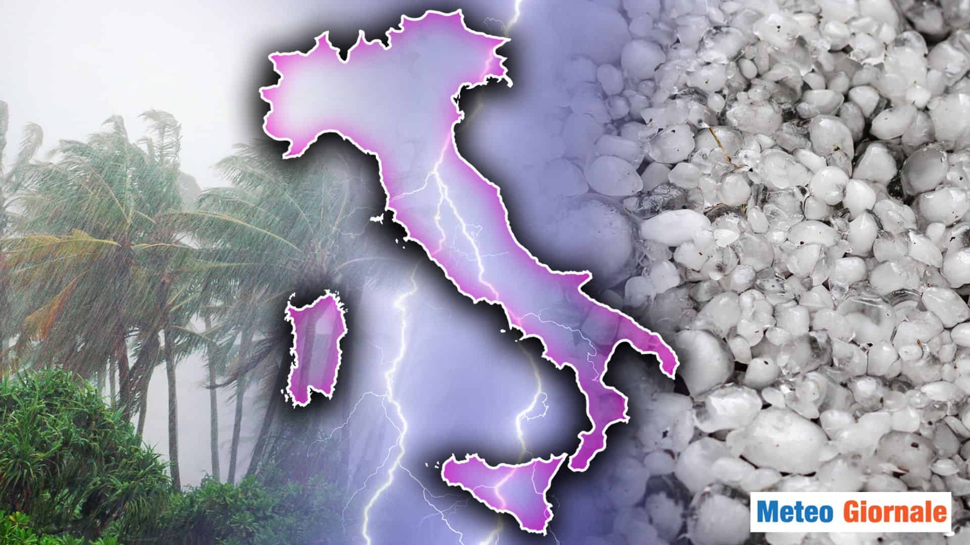 Meteo, irrompe aria fredda in quota: 48 ore di temporali, nubifragi e grandinate in Italia