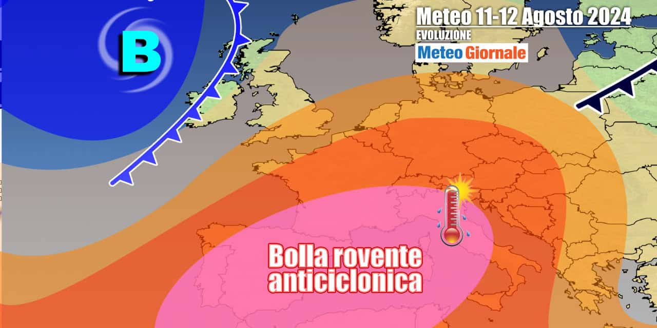 Super Anticiclone anche su mezza Europa