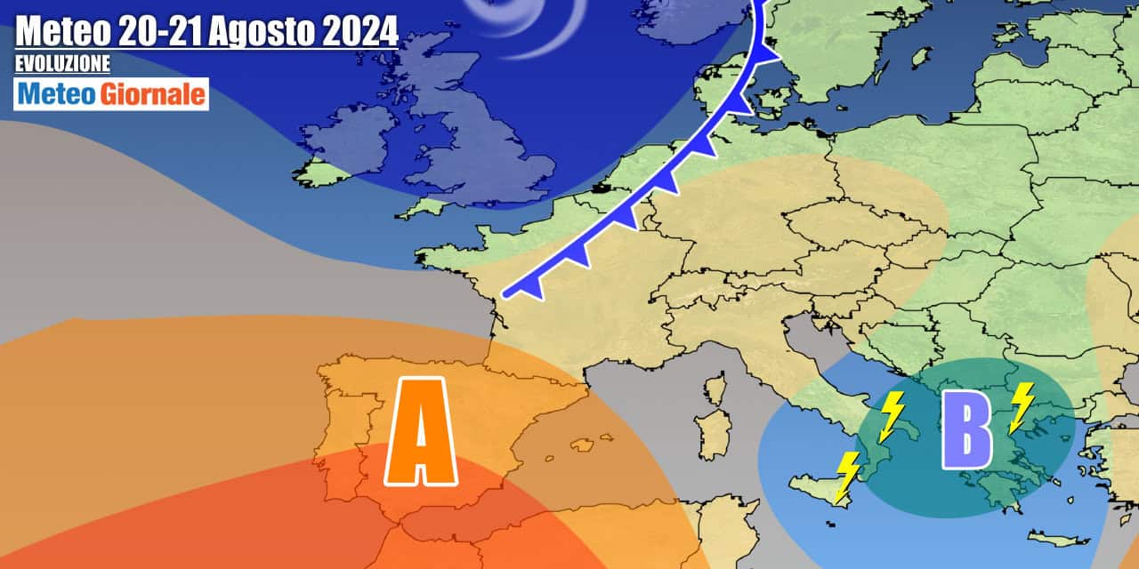 Dall'instabilità al ritorno dell'Estate per l'espansione dell'anticiclone