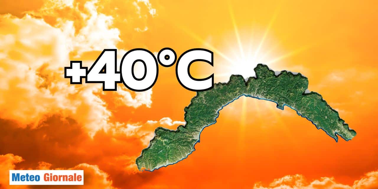 Meteo Liguria, 40 gradi