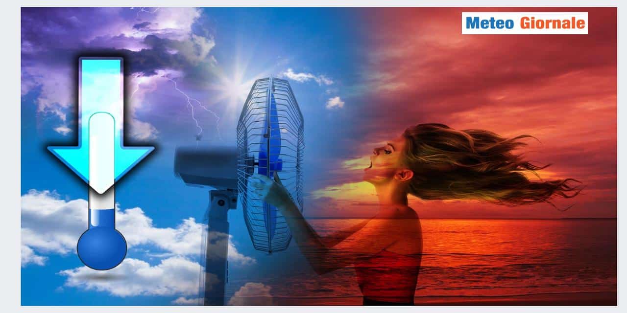 Aria più fresca spazzerà il caldo