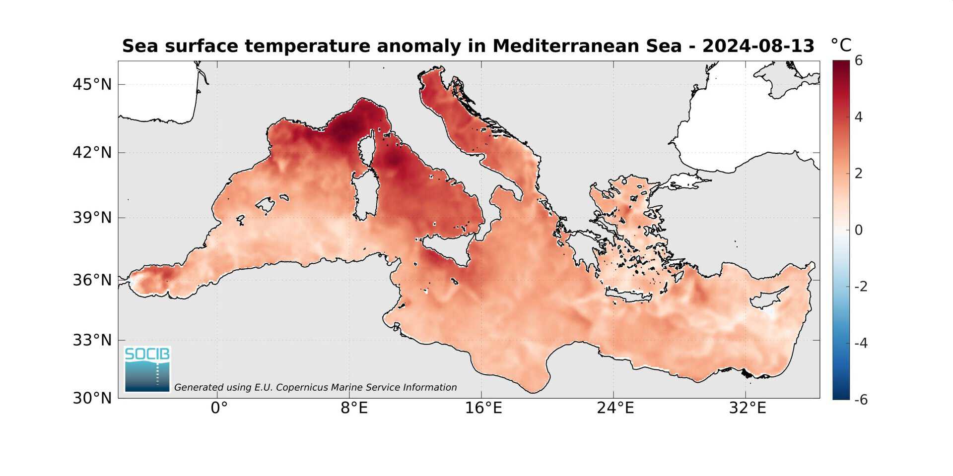Il Mar Mediterraneo è bollente, raggiunti nuovi record storici di temperatura, fino a 32 gradi