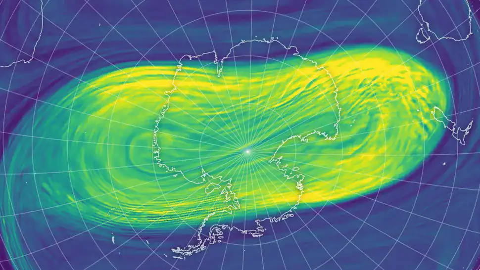 Vortice Polare anomalo sopra l’Antartide posticipa la comparsa del buco dell’ozono, rivelano i ricercatori