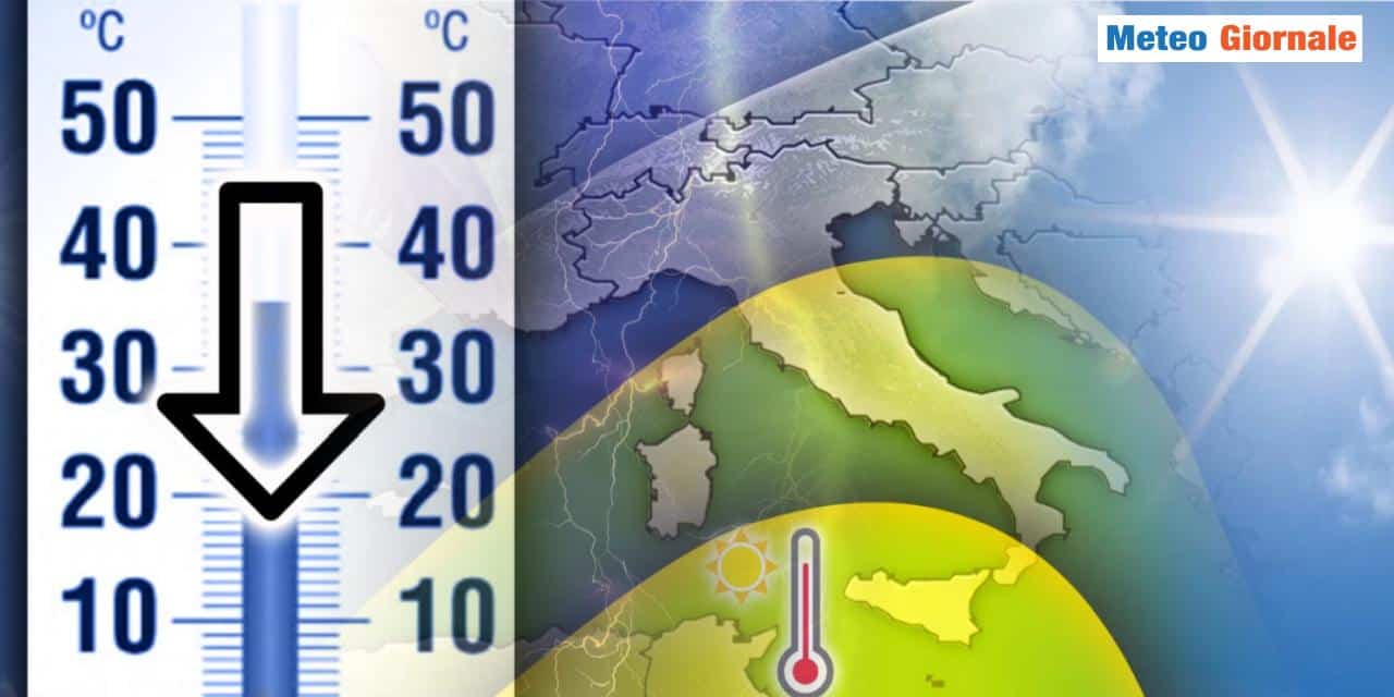 Weekend con temperature in picchiata