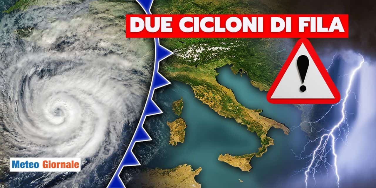 due cicloni di fila meteo 2909