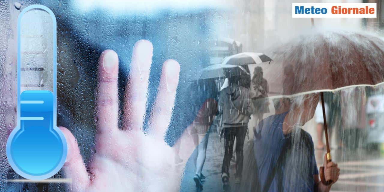 Dal caldo asfissiante al fresco improvviso