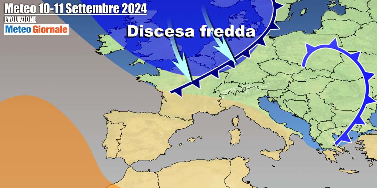 Settimana movimentata, avremo nuovo maltempo da metà settimana con calo termico