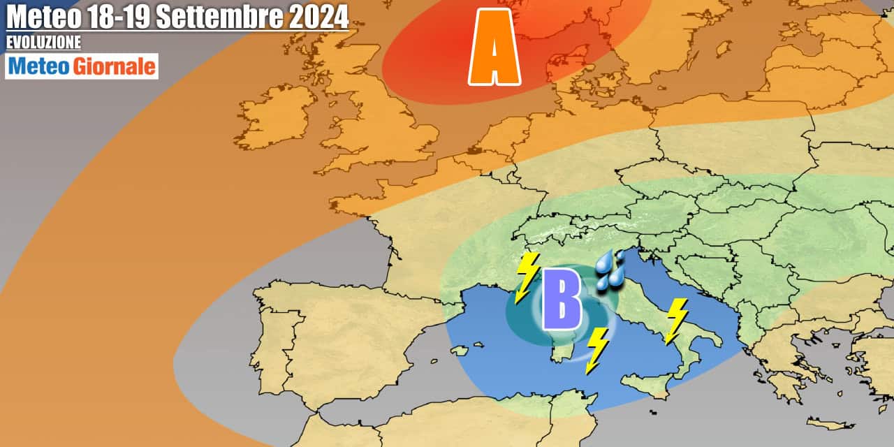 Tempo molto instabile in settimana