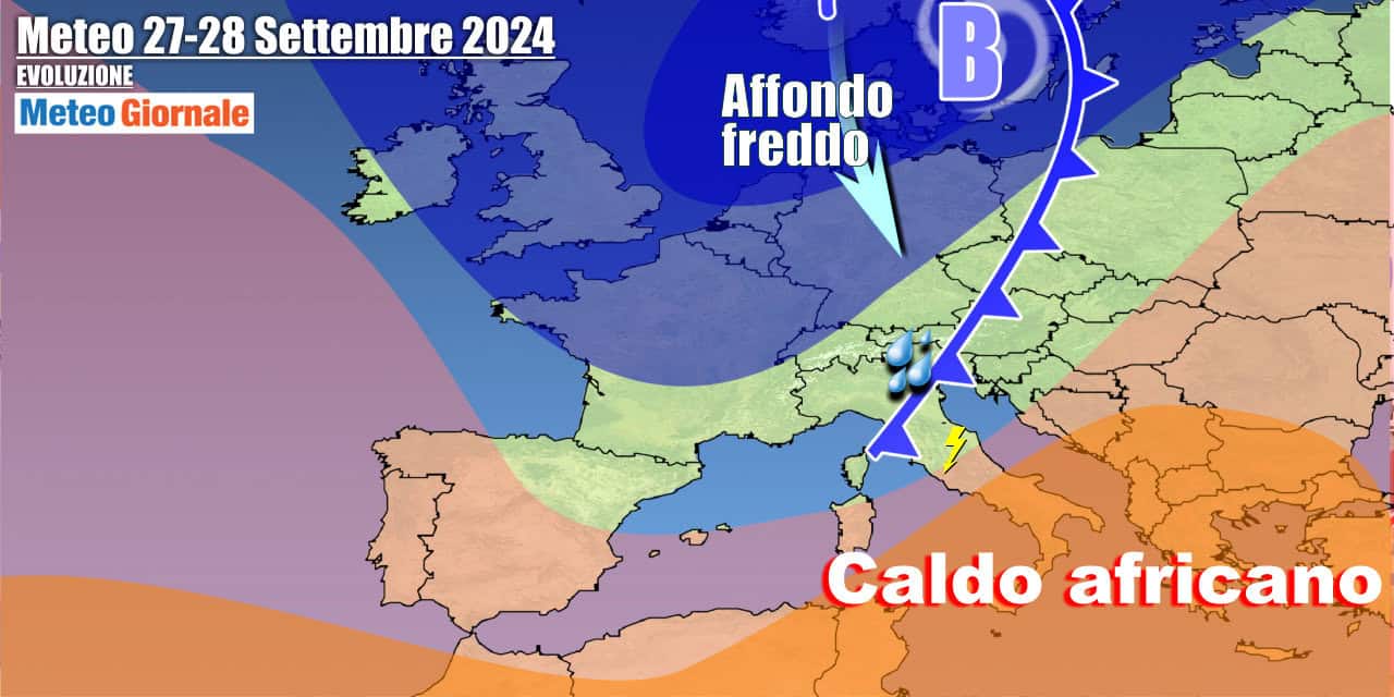 Perturbazione e caldo si contenderanno l'Italia sino a ridosso del weekend