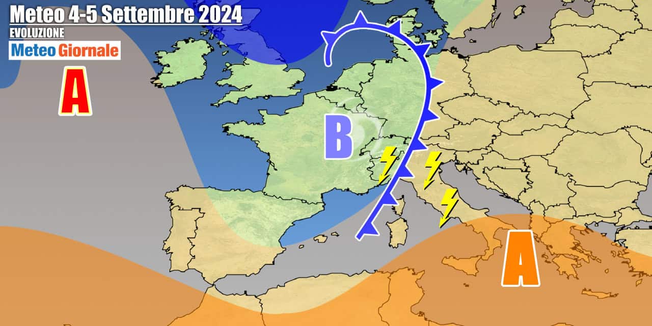 Ecco i nuovi temporali in arrivo