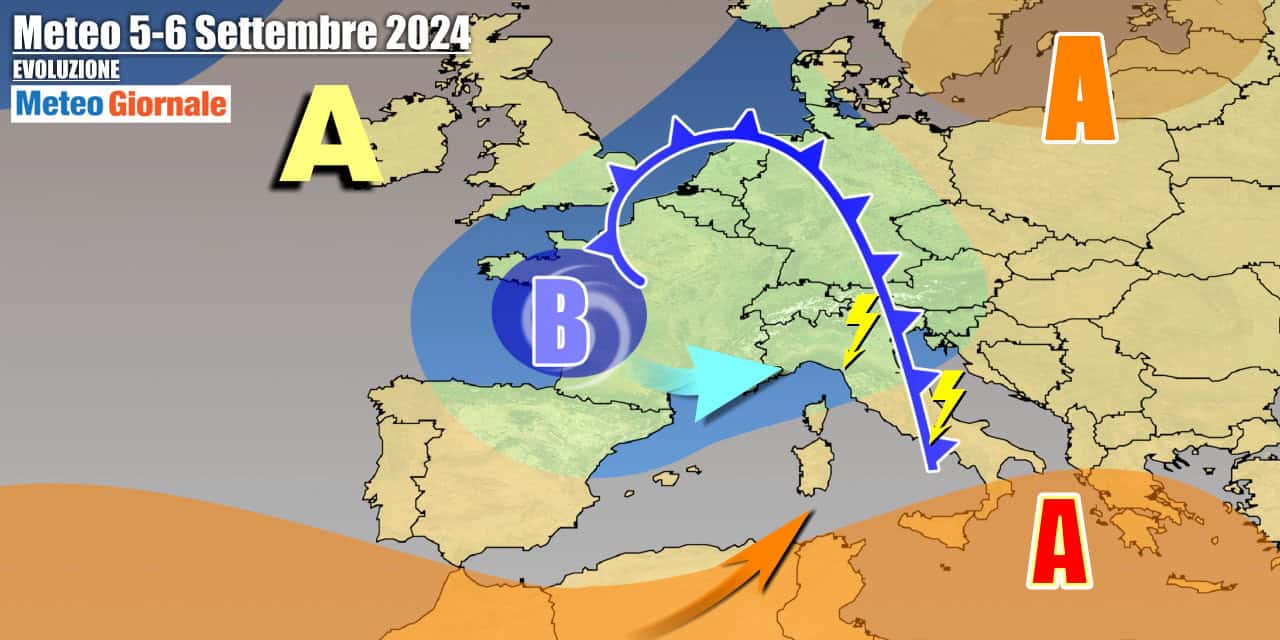 Piogge e temporali più diffusi in transito sul nostro Paese nei prossimi giorni