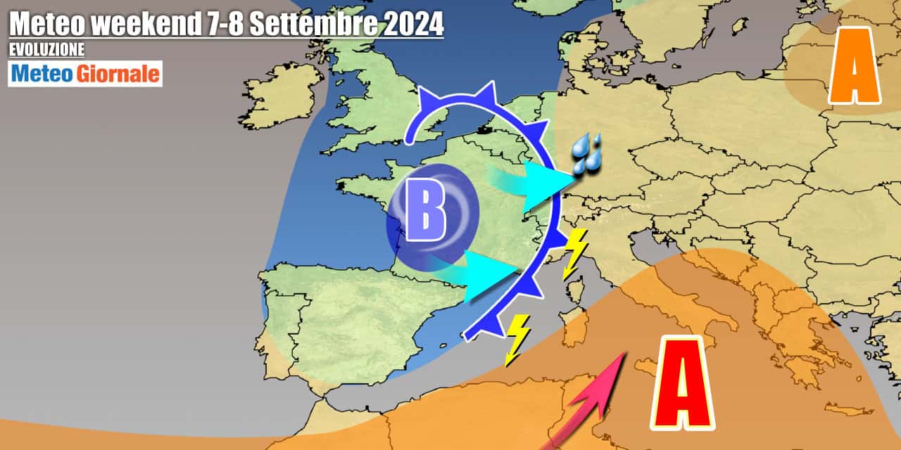 Da domenica si guasta il tempo