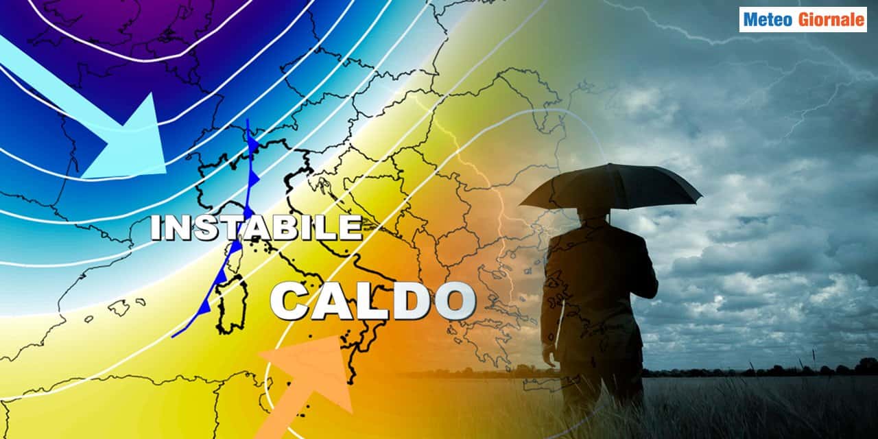 meteo prossima settimana instabile caldo 1809