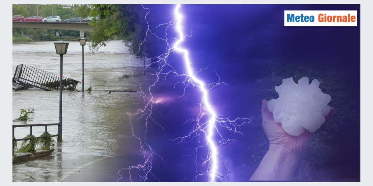 Temporali e grandine sull'Italia