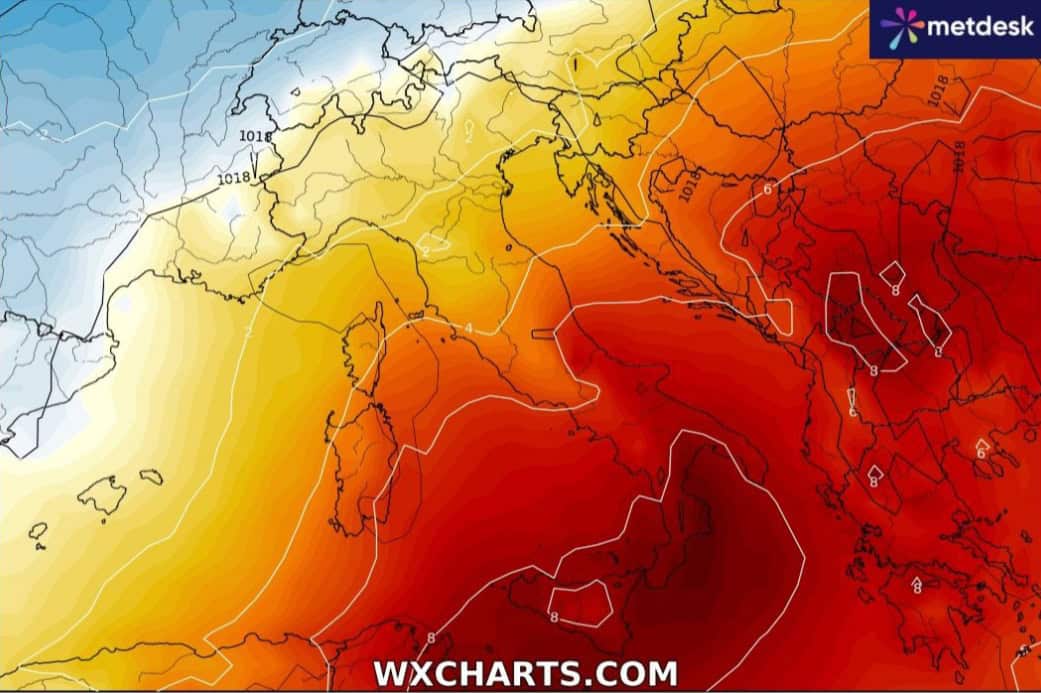 Meteo prossima settimana: prima Maltempo, poi l’Anticiclone africano pronto a tornare