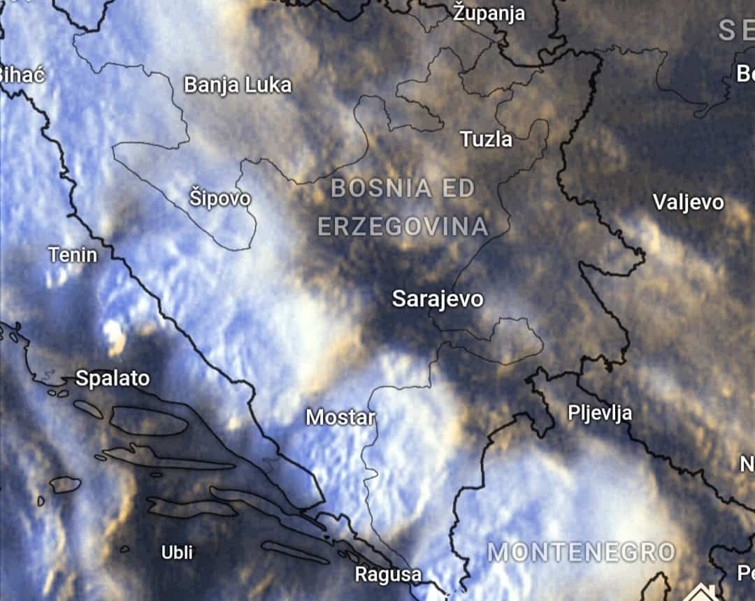 Meteo estremo in Bosnia Erzegovina. Alluvione estrema. Ecco perché il versante Adriatico italiano è restato immune