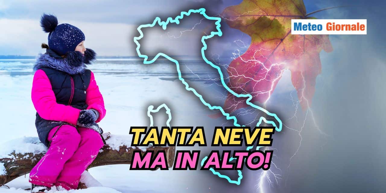 C’è TANTA NEVE ma solo a quote alte, colpa del meteo di Ottobre