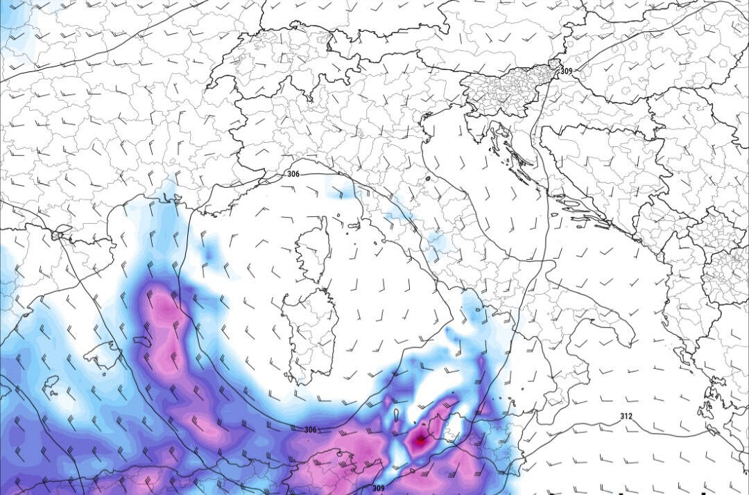 Ciclone nordafricano venti