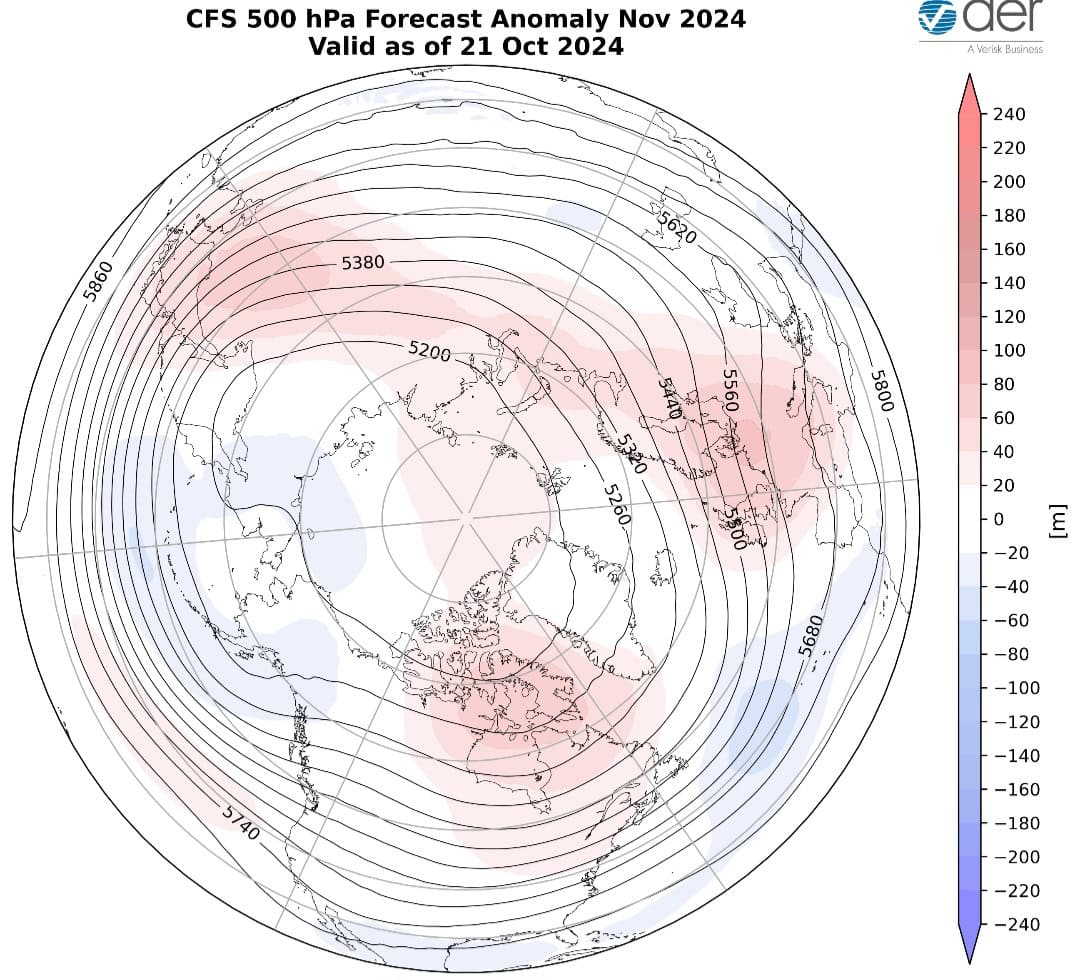 Previsioni anomalie vortice polare