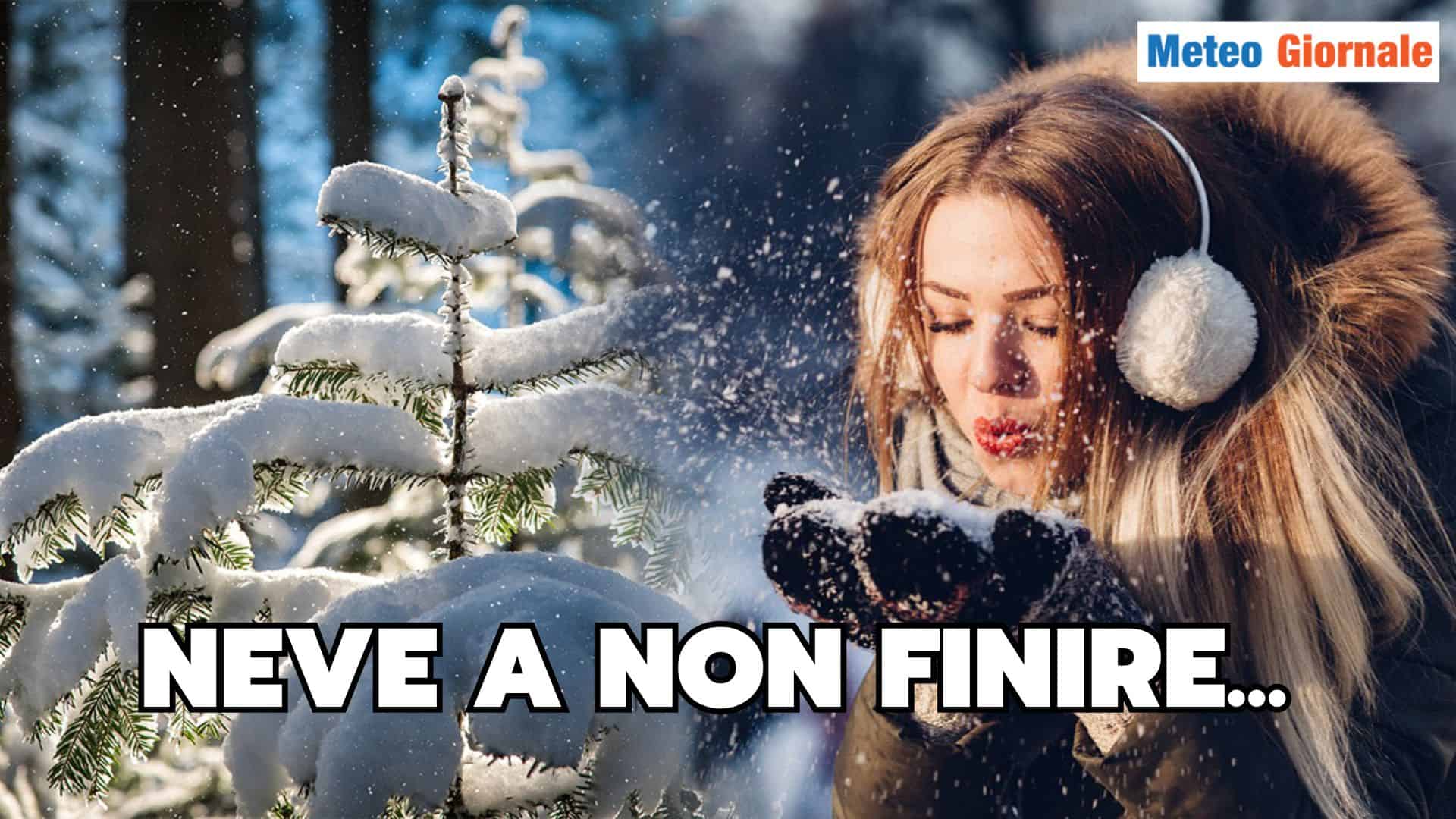 METEO italia: nevicate eccezionali per un Natale da sogno