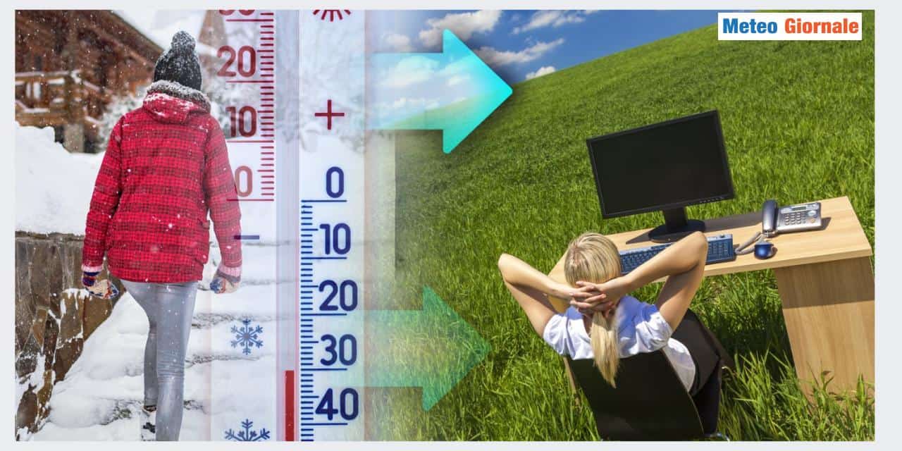 Si passerà dal caldo al freddo