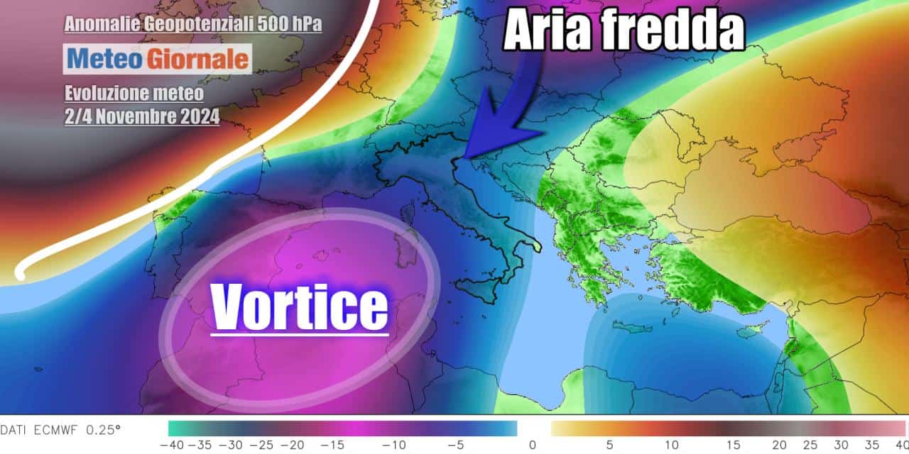 Il tempo inizierà a cambiare volto all'inizio del prossimo mese