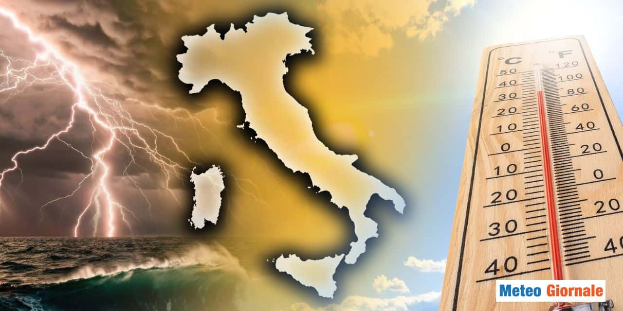 estremo nubifragi caldo meteo 1010