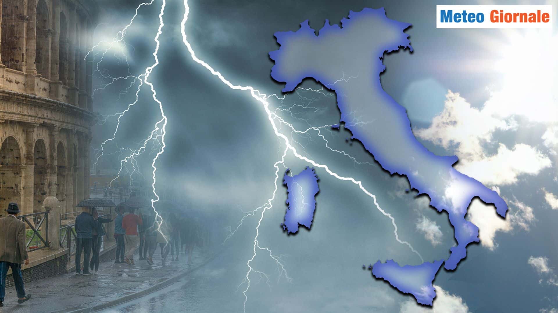 Meteo, NUBIFRAGI e temporali al Nord, fino a 35°C al Sud. Poi cambierà tutto improvvisamente