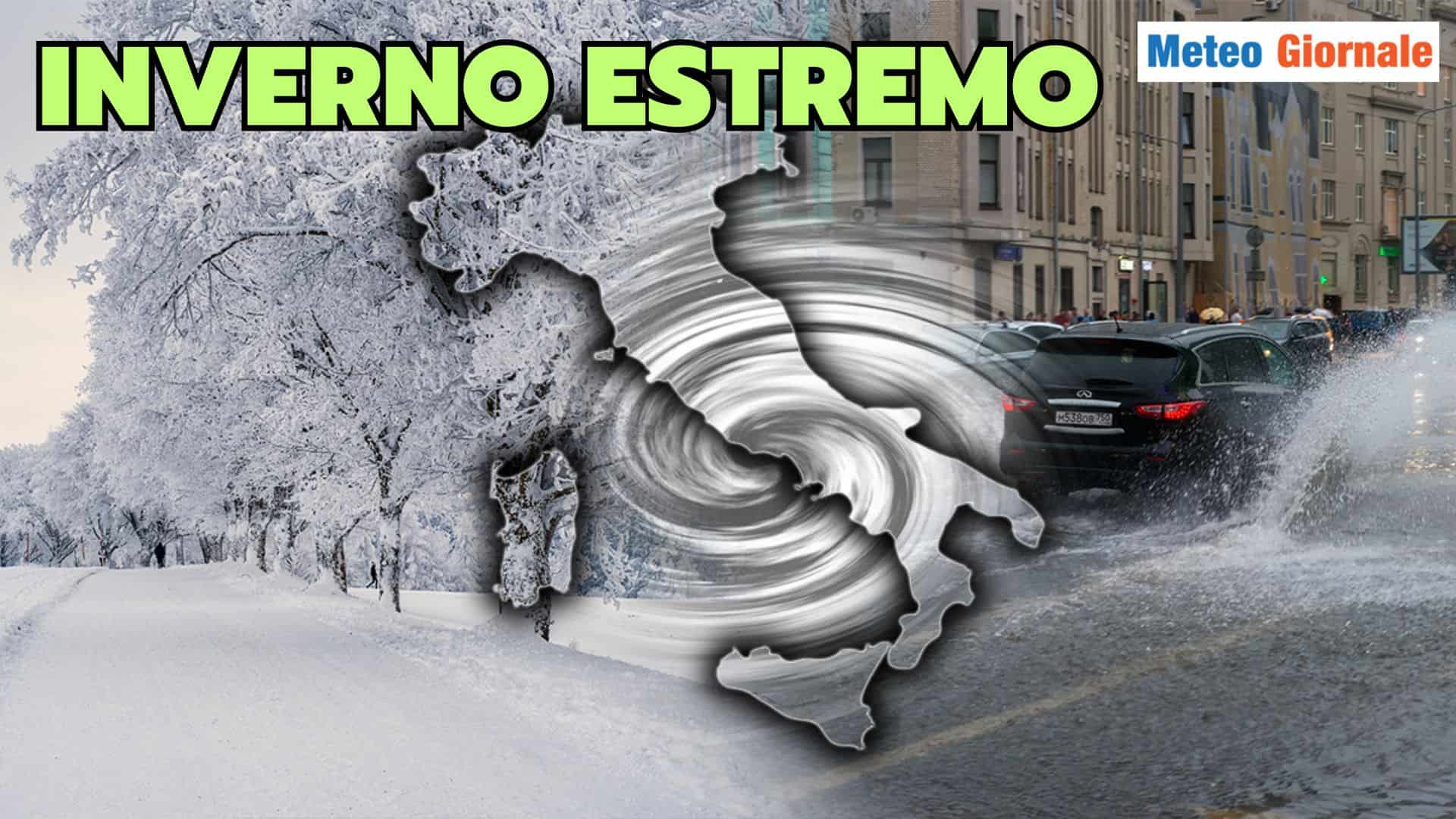 METEO Inverno 2025: previsioni tra ondate di gelo e alluvioni
