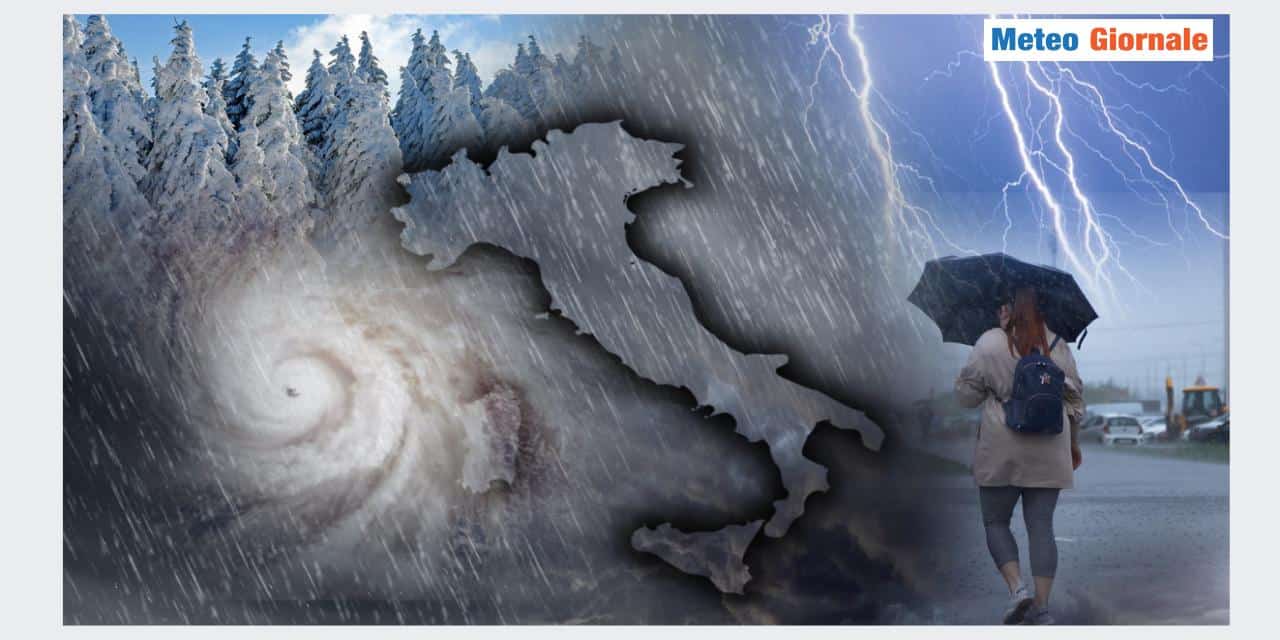 Vortice ciclonico porterà maltempo
