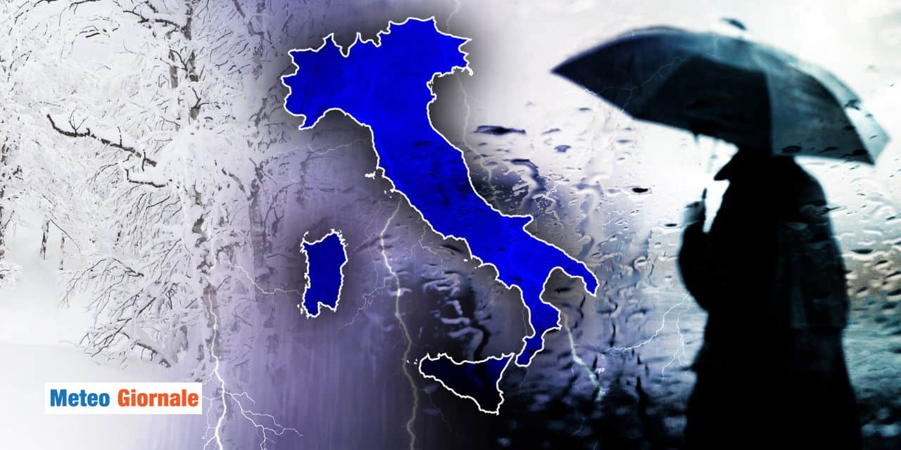 Meteo: maltempo senza sosta, poi irrompe il grande freddo!