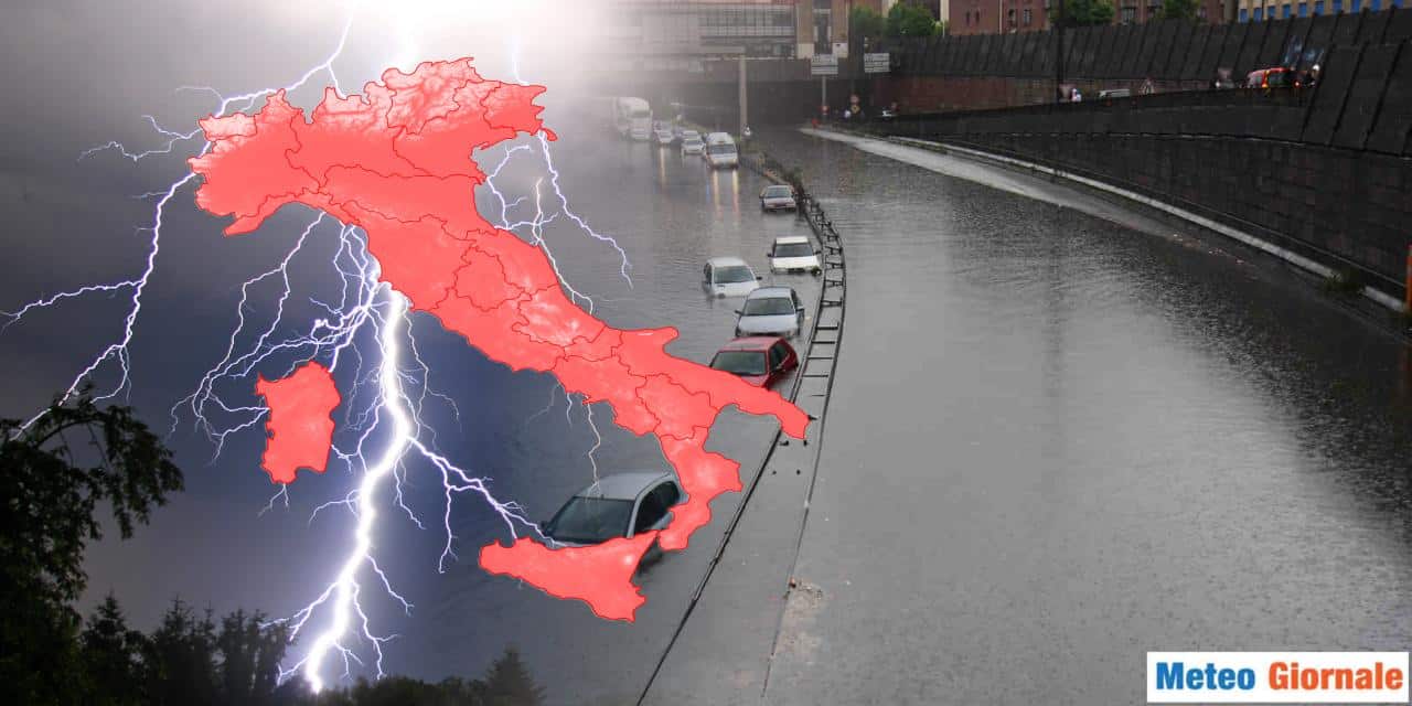 Maltempo anche pesante in molte regioni
