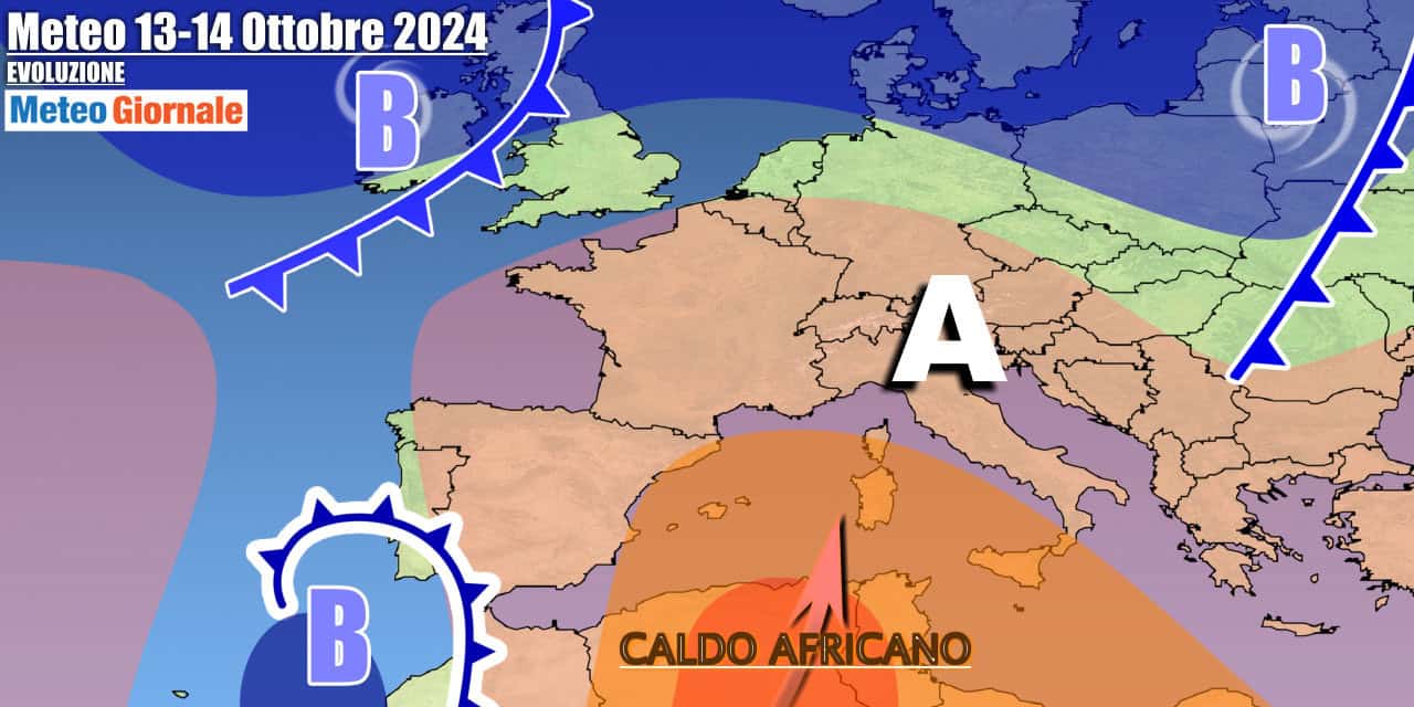 Bel tempo e temperature in aumento