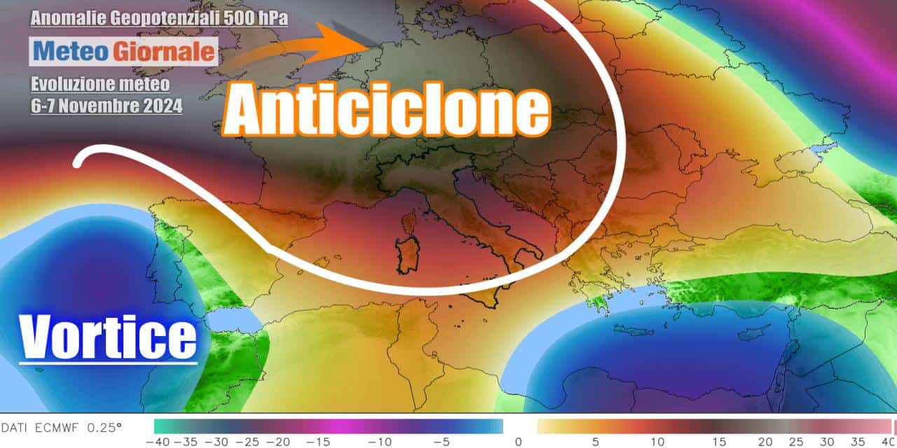 Avvio Novembre nel segno dell'Anticiclone
