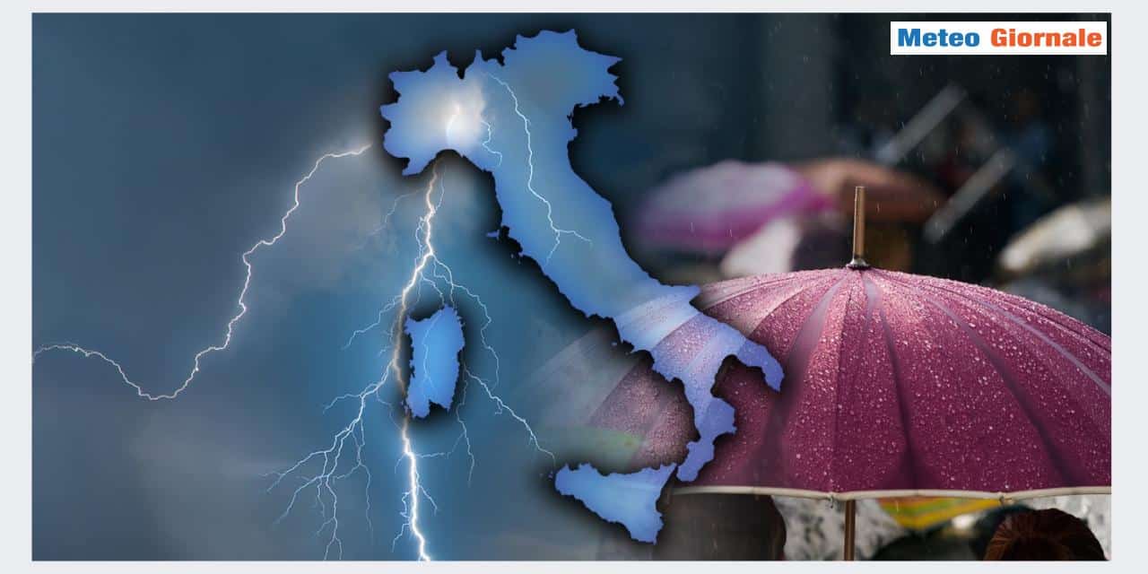 Offensiva del maltempo su almeno mezza Italia