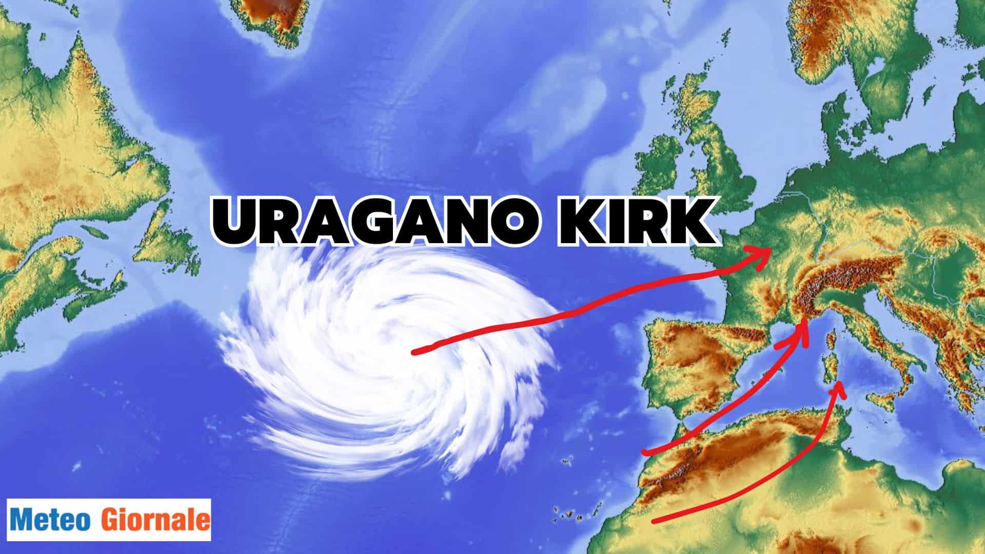 Uragano Kirk: gli sviluppi in proiezione dell’Europa nei prossimi giorni
