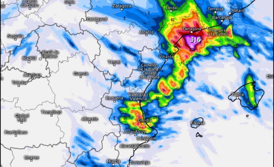 Previsioni meteo Valencia