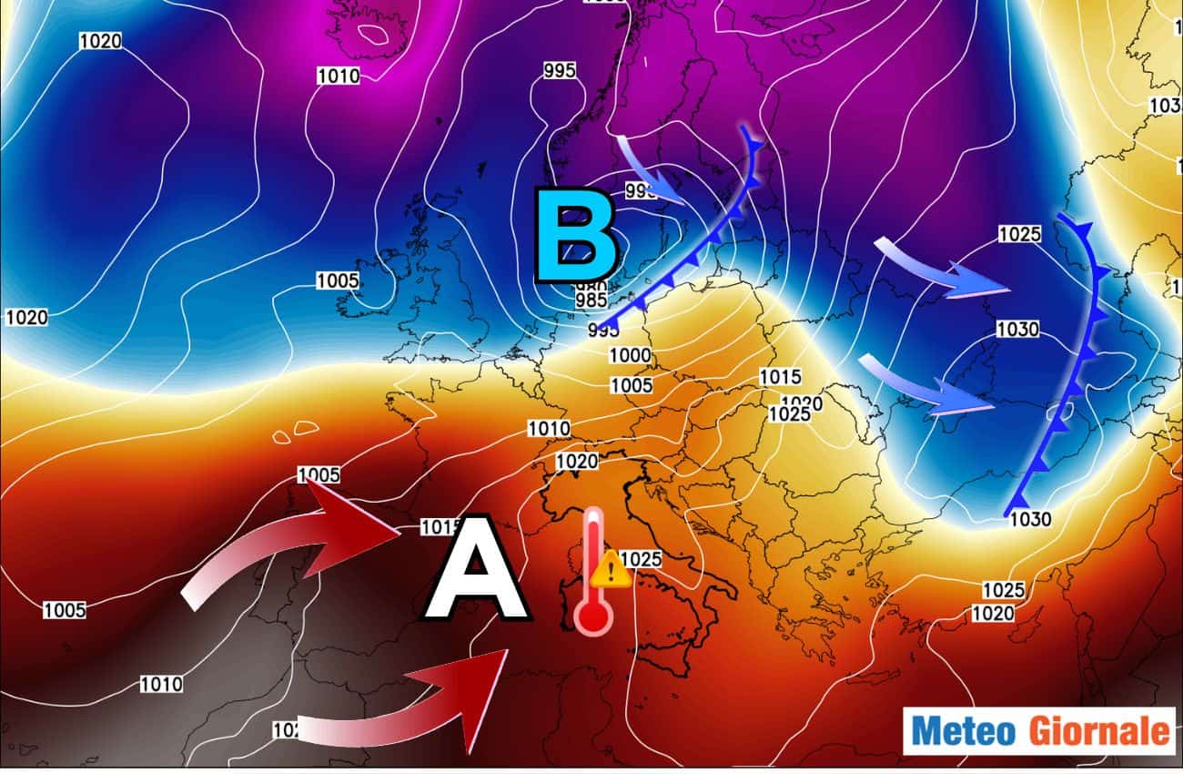 Meteo Week-End: rimonta CLAMOROSA dell’ALTA PRESSIONE e CALDO ANOMALO
